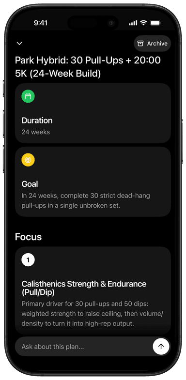 Training program phases